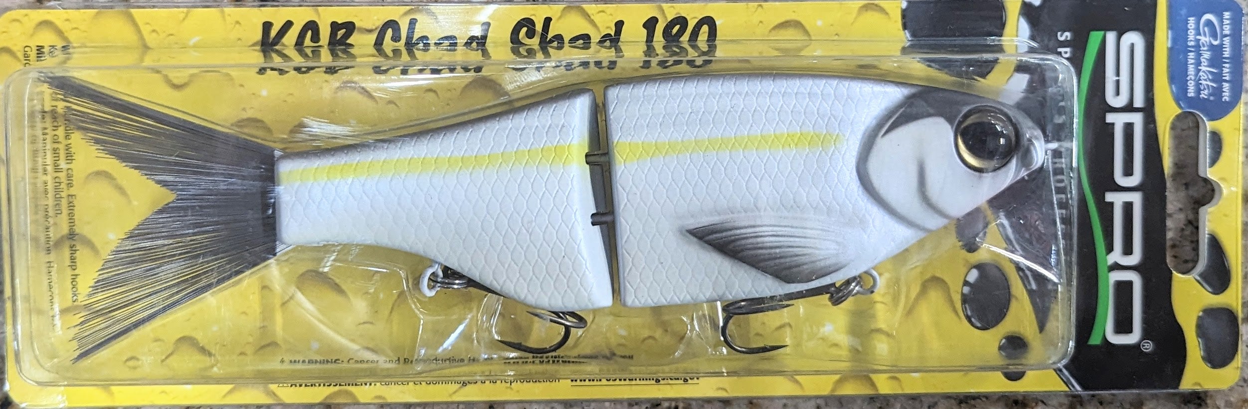 CUSTOM SPRO KGB CHAD SHAD 180 GLIDE BAIT – The Bass Hole