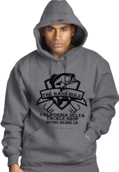 THE BASS HOLE GRAY HOODIE